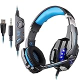headset ps4 wireless Mit einem 3,5mm-Combo-Kopfhörer/Mikrofon-Anschluss, ist es geeignet für PS4, Xbox one, Xbox one S,iPhone , iPad, Tablet PC, Laptops,Smartphone.