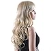 Price comparison product image Songmics New Fashion Blond Full Wig Wavy Long Hair 64 cm WFF046