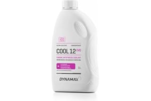 Dynamax Cool G12 EVO Antifreeze Coolant CONCENTRATE 1 Litre, Light Red/Violet (Purple) Coolant
