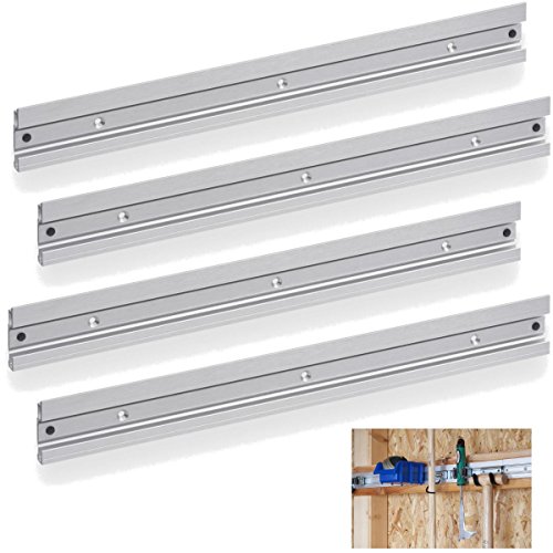 Preisvergleich Produktbild 4x Geräteleiste 50 cm Aluminium