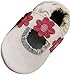 MiniFeet Soft Leather Baby Shoes, White Sandal 6-12 Months