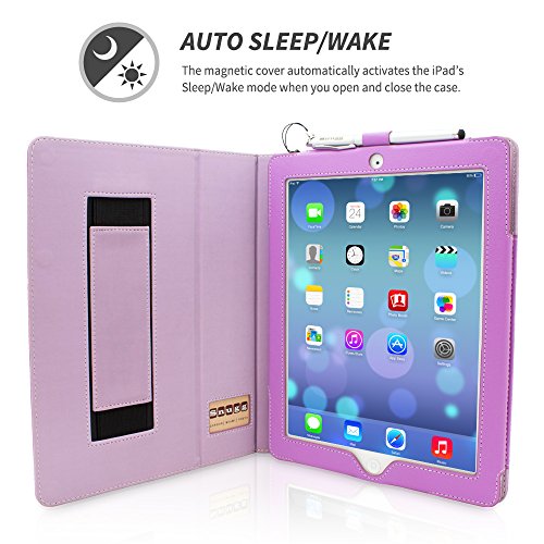 iPad 4 und 3 Hülle (Lila), Snugg – Smart Case mit lebenslanger Garantie + Sleep / Wake Funktion - 3