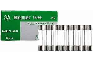 EDI-TRONIC fusibles en Verre 8A Lentement 6,3x32mm 250V Träge TYP612 10-Pack 10 pièces