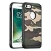 Produktbild JAMMYLIZARD Camouflage Hülle für iPhone 8 und iPhone 7 | Outdoor-Schutzhülle [Army HD] Military Case aus Silikon und Leder mit Tarnmuster, Grün