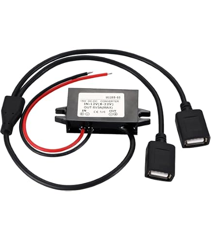 Convertitore DC 12V A 5V 3A Per Auto – Spina USB Femmina Con Protezioni, Per Dashcam E Tablet