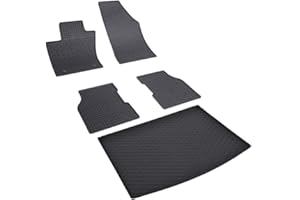 FABBRI 3 DI FABBRI MARCO & C SNC ilTappetoAuto by Fabbri 3-904345-10B-814026 - Tappeti in Gomma su Misura per Abitacolo e Bagagliaio Compatibile con Jeep Compass dal 2017-2021, 2021- (anche versione 4xe Plug-In Hybrid)