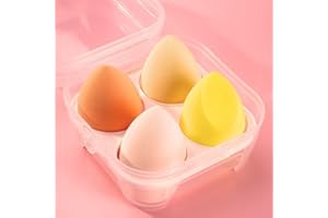 ANICY 4 sztuki Beauty Blender – zestaw gąbek do makijażu, podkładu, gąbka do mieszania, gąbka do mieszania gąbki, profesjonalne kosmetyki do puff bevel cut piękno jajka