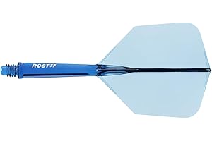 CUESOUL Rost 77 Flèche et vol de fléchettes intégrés, Forme de Grande Aile, Lot de 3 (série de Couleurs Transparentes)