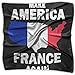 Produktbild Hoklcvd Make America France Again Unisex seidiges Halstuch Bandana Schal Set