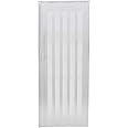 INMOZATA Folding Door PVC Plastic Internal Doors Sliding Concertina Door Panel Divider (White, Thickness 6mm)