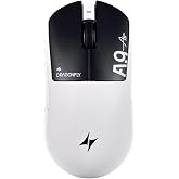 ATK Dragonfly A9 Air Wireless Gaming Mouse - Shadow White | 47g Ultralight PAW3950 Ultra Sensor 42000DPI 8000Hz 300H Battery