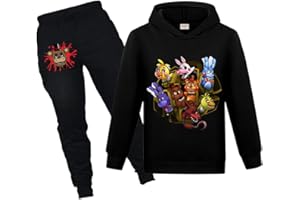 NILKOOZ Boys Tracksuit Hoodies and Pants 2Pcs Sets Children Cartoon Casual Clothing