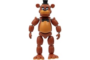 JAZWARES Five Nights at Freddy's 6-calowa figurka kolekcjonerska z serii Endo: Endo-1 z klasycznymi elementami Freddy'ego i zwiędłego Freddy'ego - figura przegubowa z klasycznymi i zwiędłymi częściami