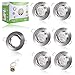 Produktbild Liqoo® 6 Stück Einbaustrahler Set Led COB GU10 5W Rund Schwenkbar Einbaurahmen Einbauspots Einbauleuchten Einbaulampen Warmweiß 2700 - 3000K 400Lumen Ersetzt 45W