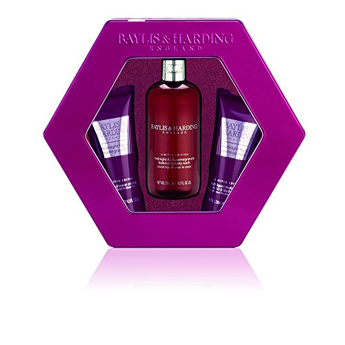 Baylis & Harding Midnight Fig and Pomegranate Tin - 3-Piece Gift Set