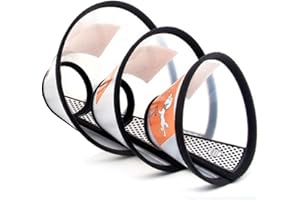 Konnfeir Cono de Gato 3 Piezas de recuperación de Cono de Mascota Ajustables para protección de Gatos Collares (3 Piezas)