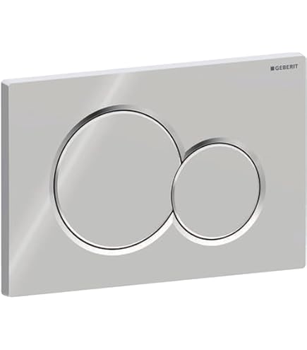 Empyreal Toetsplaat voor WC-cisterne, Onderdelen voor oud model, Geschikt voor compatibel met Geberit Sigma 01 Toetsplaat 115770115 met Dubbele Spoeling, 1 Stuk (wit