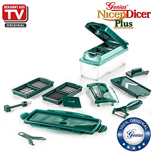 Genius Nicer Dicer Plus | 14 Teile | Obst- und Gemüseschneider | NEU