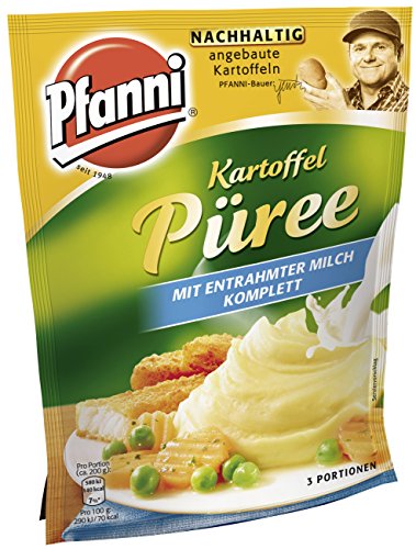 Preisvergleich Produktbild Pfanni Kartoffelpüree mit entrahmter Milch Komplett 3 Portionen, 5er-Pack (5 x 94,5 g)