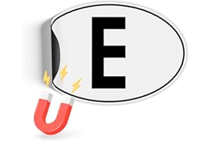 Finest Folia Lámina magnética para matrícula de país, impresión UV según la norma DIN 17,5 x 11,5 cm, para coche, camión, caravana, autobús, resistente a la intemperie, magnética, RV005 41 España,