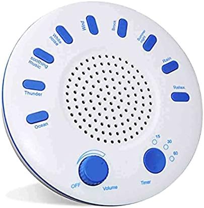 cheng xiao White Noise Machine,Sleep Helper,Anxiety Relief Sound Relaxion with Timing for Baby, Adult, Office &amp; Travel(Battery not inside)