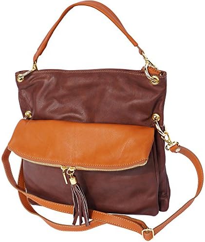 Hobo bag with long strap 3117 (Brown-leather)