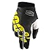 Price comparison product image 100% Prozent iTrack Kinder Handschuhe Clarino MTB DH MX Motocross Enduro Offroad Quad, HU-GLO-0003, Farbe Schwarz Gelb, Größe M
