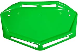 cyclingcolors BMX Plate Bracket Number Fork Head Bike Trial Aero Design Plastic Competition MTB Motocross MX Motorcycle Quad Kart Cross Karting Enduro (Green)