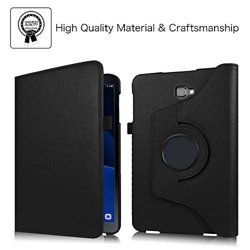Fintie Samsung Galaxy Tab A 10.1 Hülle – 360° Drehbarer Stand Smart Cover Case Schutzhülle Tasche Etui mit Ständerfunktion Auto Schlaf / Wach Funktion für Samsung Galaxy Tab A 10,1 Zoll T580N / T585N Tablet (2016 Version), Schwarz - 3