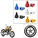 Vheelocityin Bullet Shape Multicolor Tyre Valve Cap (set of 2) For Honda Cb Twister RS.99.00