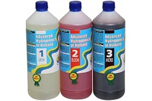 Advanced Hydroponics Dutch Formula 1 x 3L (Grow+Bloom+Micro) für Pflanzen