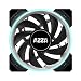 Produktbild Azza Hurricane RGB PC-Gehäuse, Lüfter und Kühler (PC-Gehäuse, 12 cm, 800 U/min, 1800 U/min, 29,8 dB)