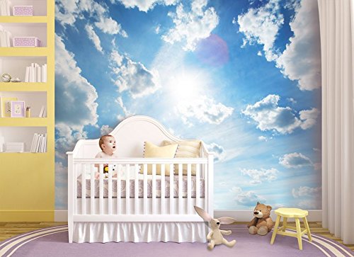Fototapete BLAUE HIMMEL WOLKEN Nr.8T-171 Bildtapete Wandbild Riesenbild Poster Wanddekor Tapeten Wandtatoo Dekor Kinder Sticker Bordüre children wallpaper kids wall mural