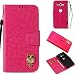 Produktbild SONY XZ2 COMPACT Hülle,Alfort SONY XZ2 COMPACT Schutzhülle, Simulations-Retro-Ledertasche Flip Wallet Lederhülle Elegant Design Premium PU Leder Hohe Qualität Tasche Case Cover Kasten Abdeckung Wallet für SONY XZ2 COMPACT Smartphone Funktion Standfunktion Unterstützte Telefone und Magnetverschluss ( Rose rot )