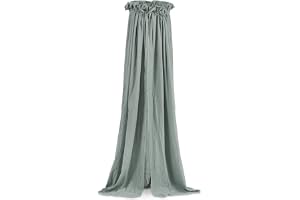 Jollein Sänghimmel ash green baldakin grön 155 cm för barn- och babysäng