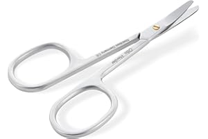 OTTO HERDER MANICURE OTTO HERDER Ciseaux ronds arrondis pour bébé 9 cm Ciseaux en acier inoxydable Ciseaux à ongles pour le soin des mains et des pieds des petits enfants