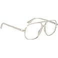 Peter Jones Transparent Square Medium Aviator Unisex Optical Frame (B112W)
