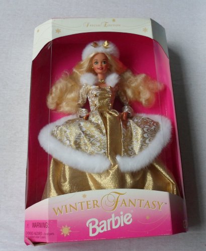 Preisvergleich Produktbild 1995 Winter Fantasy Barbie Blonde - Sam's Club Exclusive