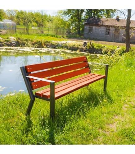 Rekord Panchina Da Giardino Vienna 170x59x73 Cm – Legno Scandinavo E Ghisa, Resistente Alle Intemperie, Per Terrazzo E Parco, Colore Palissandro