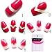 Generic 5Pcs French Manicure Nail Art Tips Form Fringe Guides Sticker DIY Stencil