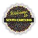 Produktbild 2 x Welcome to South Carolina Vinyl Aufkleber Reise Gepäck # 7736 - 15cm/150mm Wide
