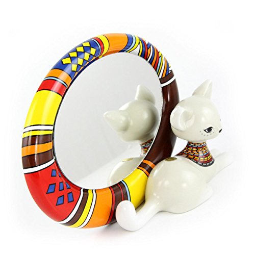 Goebel 66800293 „African Kitty“ Spiegel, Hartporzellan, bunt, 27,5 x 11,5 x 17 cm - 3