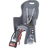 Polisport Unisex - Kinder Fahrrad-Kindersitz, grau, one size