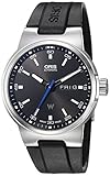 Oris 'Männern Williams Tag Datum' Swiss Automatik Edelstahl und Gummi Kleid Uhr, Farbe: Schwarz (Modell: 73577164154rs)