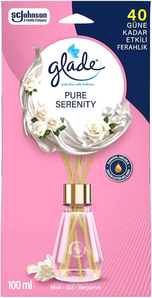 Glade Çubuklu Oda Kokusu Pure Serenity 100 ml, 40 Gün Etkili