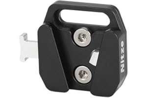 Nitze Piastra Batteria V Mount Mini, V Mount Battery Plate in Lega di Alluminio a Sgancio Rapido con Viti 1/4" per Alimentatore della Fotocamera - N21F