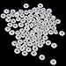 Resin Snap Fasteners Buttons Poppers 10.7mm Pack of Approx.100 Sets White
