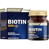Nutraxin Vitals Biotin 5000 mcg 30 Tablet Takviye Edici Gıda