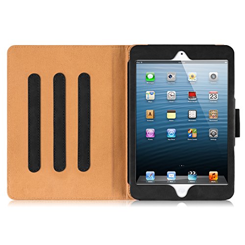 iPad Mini Hülle – JAMMYLIZARD Ledertasche Smart Cover mit Standfunktion für iPad Mini 4. 3. 2. & 1. Generation, SCHWARZ & HONIG, [MIT STIFT & STIFT-HALTER] - 7