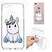 Produktbild iPhone 7 Plus 8 Plus Hülle, E-Unicorn Handyhülle Apple iPhone 7 Plus 8 Plus Hülle Transparent mit Muster Kawaii Einhorn Silikon Durchsichtig Tasche Ultra Slim Dünn TPU Bumper Schutzhülle Stoßfest Hochwertigem Zubehör Set Etui Schale Back Case Cover Rückseite
